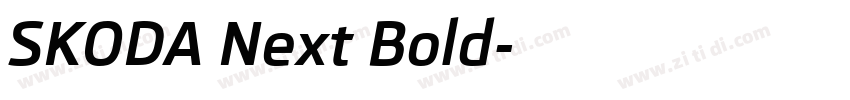 SKODA Next Bold字体转换
